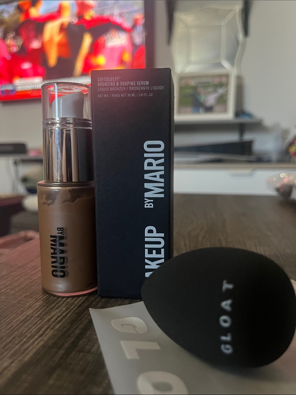 Makeup By Mario Liquid Bronzer & Gloat Beauty Blender